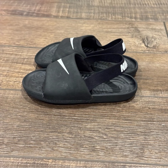 Nike Kawa Slides (TD) Sandals Black White BV1094-001 Size 10C Toddler - Picture 3 of 11